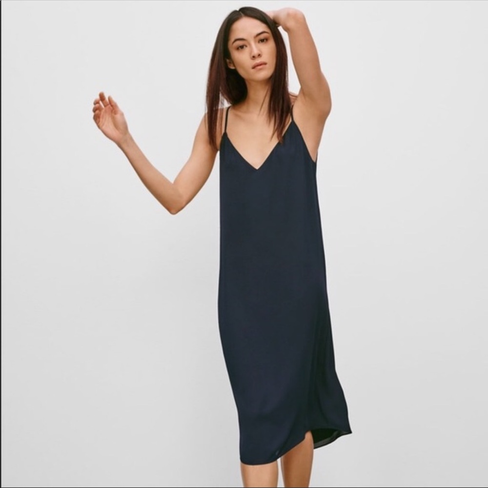 Aritzia Babaton Templeton Black slip dress